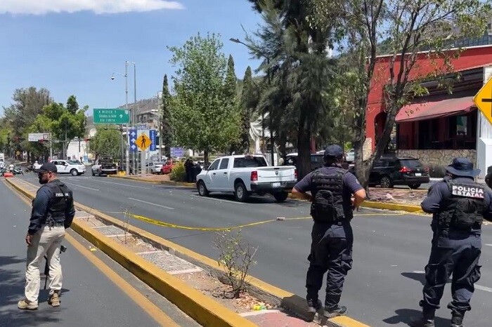 VIDEO | Son ministeriales de Guanajuato los baleados en avenida Camelinas