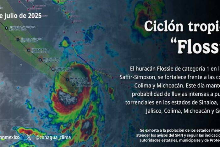#Video | Tormenta tropical Flossie evoluciona a Huracán categoría 1