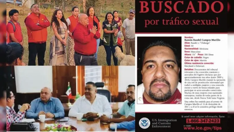 Vigente ficha del ICE contra extesorero de Tacámbaro por red de trata en EEUU operada por pandillas; en Michoacán su esposa es regidora y él dirige el partido del Alcalde