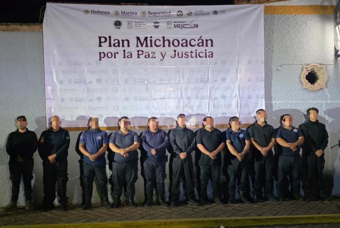 Vinculan a proceso y dan prisión preventiva a los 11 policías de Ecuandureo