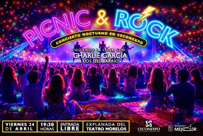 Vive un viernes inolvidable con el “Picnic & Rock Siguiendo la Luna”, en Ceconexpo