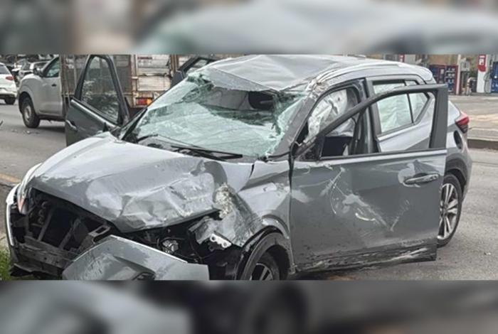 Volcadura automovilística deja a una mujer herida en el Libramiento Norte de Morelia