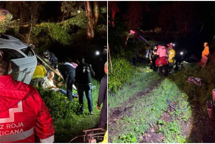 Volcadura en la Morelia-Quiroga deja 5 personas con lesiones leves