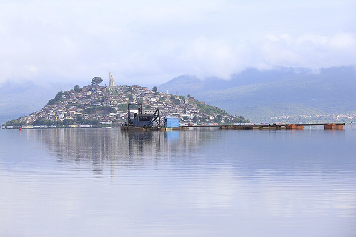 Voluntarios limpian el lago de Pátzcuaro; retiran casi 9 mil kilos de lirio