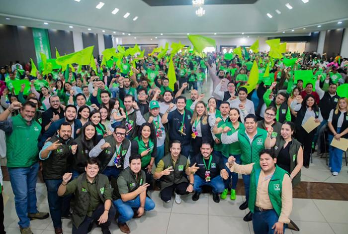¡Ya llegaron los del Verde! El PVEM demuestra fuerza y unidad en Salvador Escalante